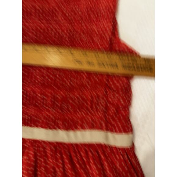 Women's Anthropolgie 9-H15 STCL Dress Red Cream Dot Sz M Beach Preppy Wedding - Picture 10 of 16